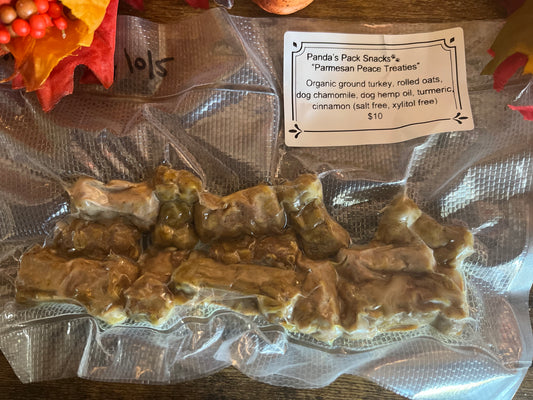 Parmesan Peace Treaties - Calming Dog Treats with Turkey, Chamomile & Hemp Oil