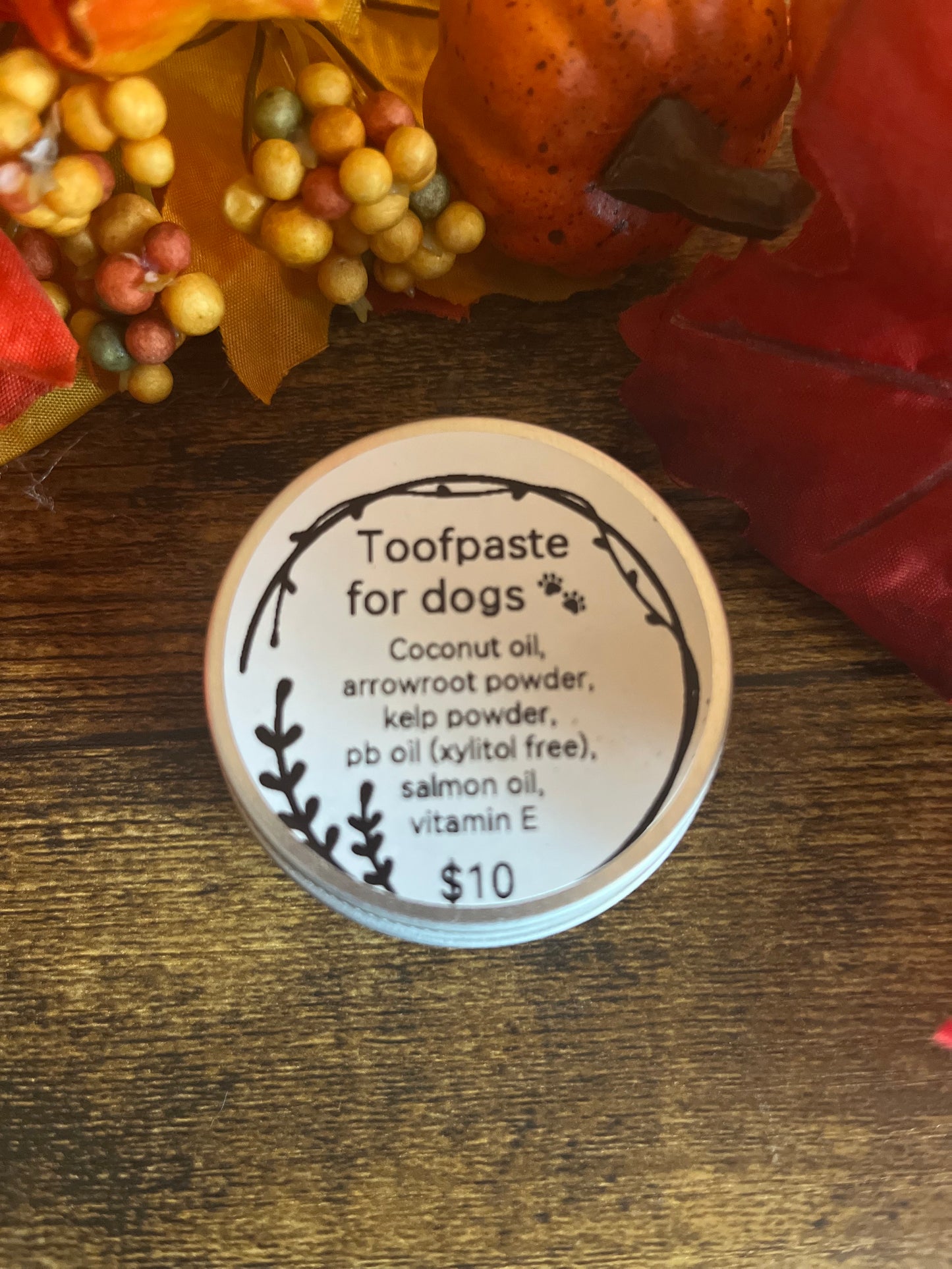Toofpaste - Natural Dog Toothpaste with Bamboo Toothbrush Included