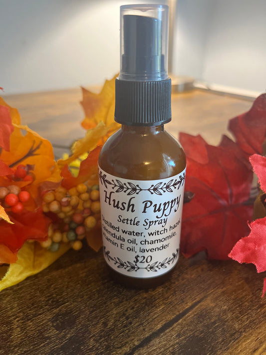 Hush Puppy Settle Spray - Calming Botanical Mist for Peaceful Pups